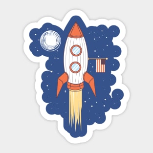 Rocketship Sticker